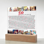 50 Reasons We Love You | 50th Birthday Gift | Custom Gift | 50th Birthday Gifts For Women | 50th Birthday Gifts For Men | Thoughtful Gift