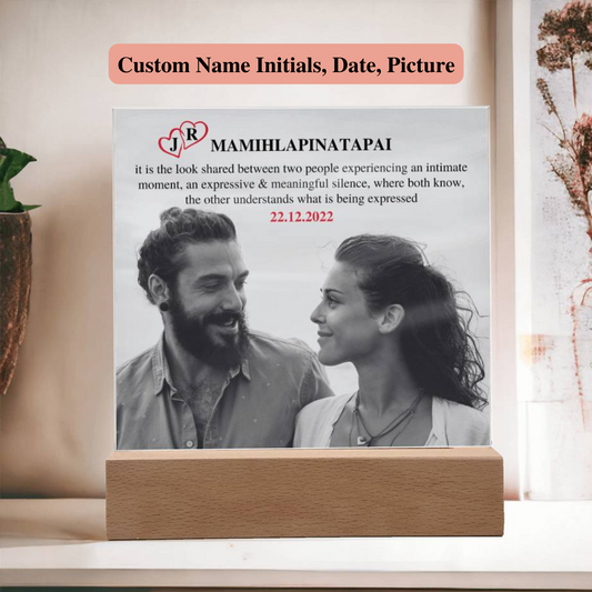 Couple Acrylic Plaque, Couples Keepsake Gift, Gift for Girlfriend, Gift for Wife, Gift for Husband, Gift for Boyfriend, Anniversary Birthday