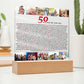 50 Reasons We Love You | 50th Birthday Gift | Custom Gift | 50th Birthday Gifts For Women | 50th Birthday Gifts For Men | Thoughtful Gift