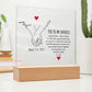 Personalized Couple Acrylic Plaque, Hand Holding Line Art Custom Valentine Gifts, Couple Anniversary Birthday Home Decor, Gift For Him & Her