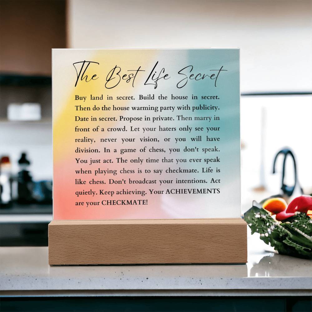 Inspirational Gift Motivational Quote Success Mantra Empowering life wisdom Positive Affirmation Visionary Mindset Home Decor Office Decor