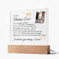 Fathers Day Gifts, Gift for Dad from Daughter, Acrylic Plaque, Sentimental Gift for Dad, To My Dad, Gifts for Him, Custom Name Photo Gift