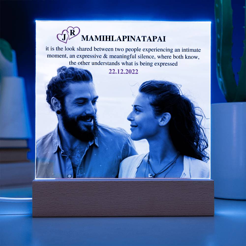 Couple Acrylic Plaque, Couples Keepsake Gift, Gift for Girlfriend, Gift for Wife, Gift for Husband, Gift for Boyfriend, Anniversary Birthday