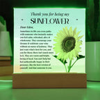 Personalised Special Person Gifts Flower Gift for Friends Mentor Birthday Gift Acrylic Plaque Sentimental Appreciation Gifts Thank You Gift