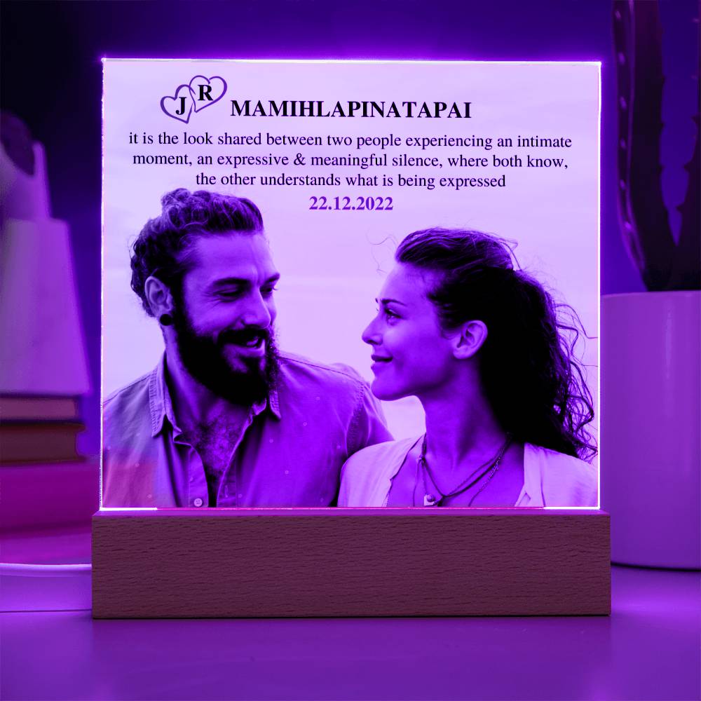 Couple Acrylic Plaque, Couples Keepsake Gift, Gift for Girlfriend, Gift for Wife, Gift for Husband, Gift for Boyfriend, Anniversary Birthday