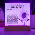 Personalised Special Person Gifts Flower Gift for Friends Mentor Birthday Gift Acrylic Plaque Sentimental Appreciation Gifts Thank You Gift