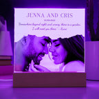 Personalized Couple Acrylic Plaque, Valentines day gift for husband, Wife Anniversary gift, Wedding gifts for him, Custom photo gift for her