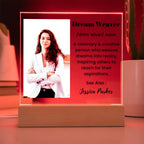 Dream Weaver Definition Custom photo name Acrylic Plaque Gifts for Visionaries Dreamers Leader Manager CEO Boss Gifts for Him Gift for Her
