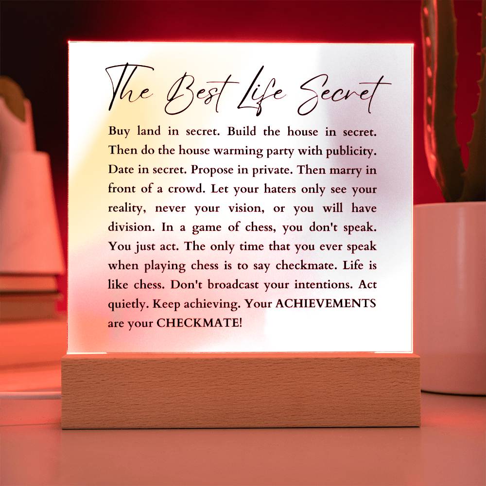 Inspirational Gift Motivational Quote Success Mantra Empowering life wisdom Positive Affirmation Visionary Mindset Home Decor Office Decor