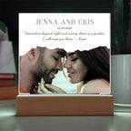 Personalized Couple Acrylic Plaque, Valentines day gift for husband, Wife Anniversary gift, Wedding gifts for him, Custom photo gift for her