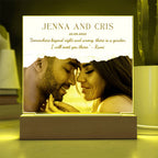 Personalized Couple Acrylic Plaque, Valentines day gift for husband, Wife Anniversary gift, Wedding gifts for him, Custom photo gift for her