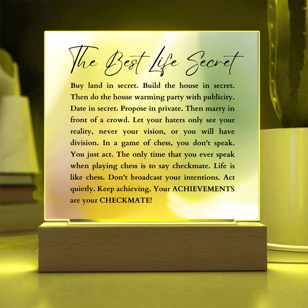 Inspirational Gift Motivational Quote Success Mantra Empowering life wisdom Positive Affirmation Visionary Mindset Home Decor Office Decor