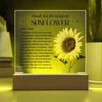 Personalised Special Person Gifts Flower Gift for Friends Mentor Birthday Gift Acrylic Plaque Sentimental Appreciation Gifts Thank You Gift