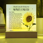 Personalised Special Person Gifts Flower Gift for Friends Mentor Birthday Gift Acrylic Plaque Sentimental Appreciation Gifts Thank You Gift