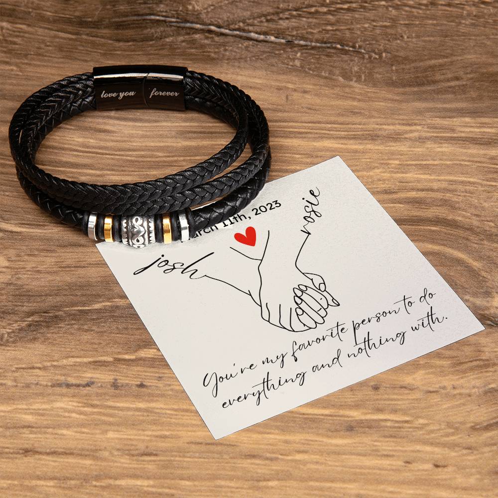 PERSONALIZED To My Husband Bracelet Gift I Love You Bracelet Husband's Beaded Bracelet Anniversary Birthday Gift Valentines Gift For Him