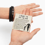 Personalized Name Bracelet Inspirational Motivational Quote jewelry Custom Text Bracelet Strength and Determination Encouragement Success