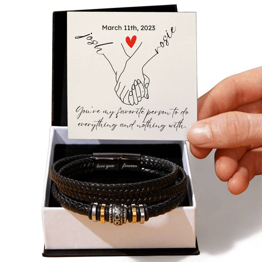PERSONALIZED To My Husband Bracelet Gift I Love You Bracelet Husband's Beaded Bracelet Anniversary Birthday Gift Valentines Gift For Him