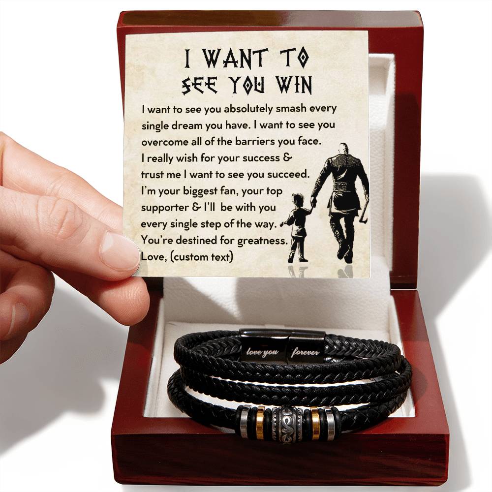 Personalized Name Bracelet Inspirational Motivational Quote jewelry Custom Text Bracelet Strength and Determination Encouragement Success