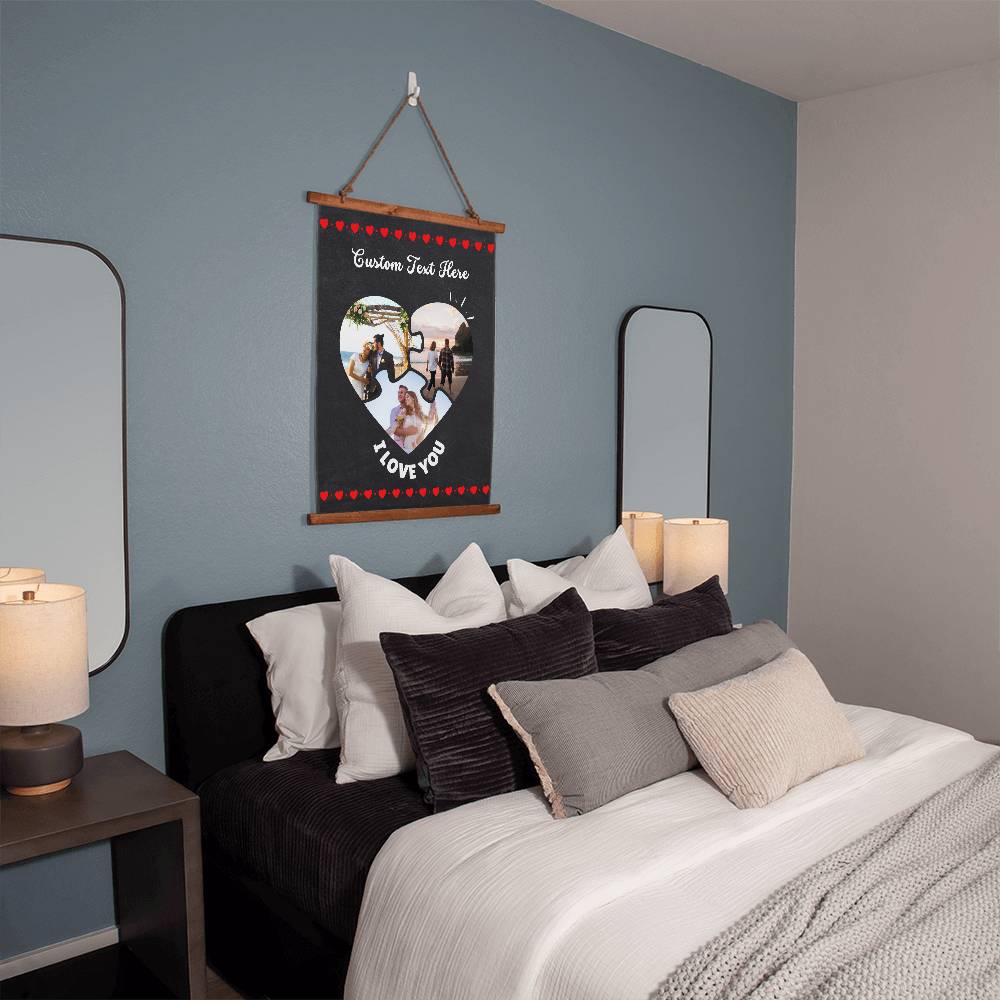 Personalised Couple Gift Valentines Day Gift,Boyfriend Girlfriend Gift,Anniversary Gift, Wedding Portrait, Gift for Her Him, Custom Tapestry