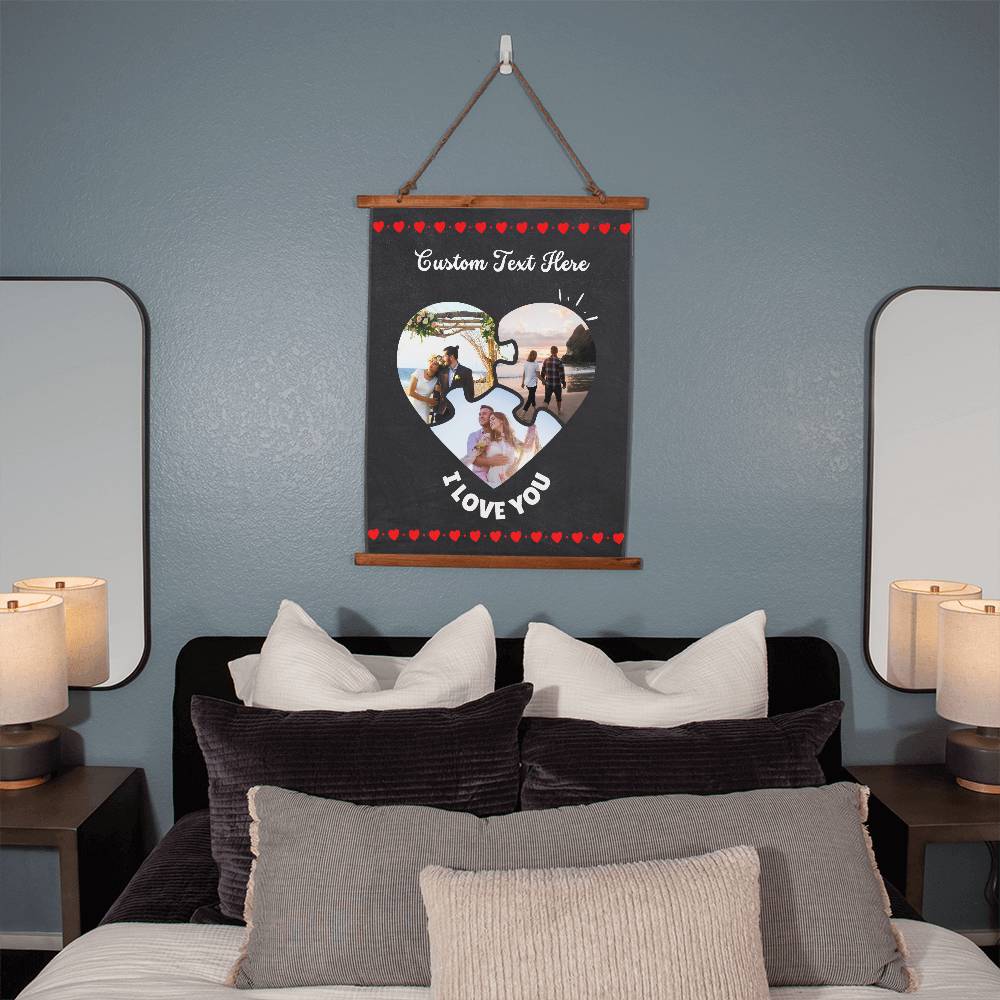 Personalised Couple Gift Valentines Day Gift,Boyfriend Girlfriend Gift,Anniversary Gift, Wedding Portrait, Gift for Her Him, Custom Tapestry