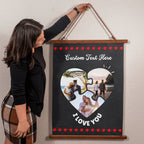 Personalised Couple Gift Valentines Day Gift,Boyfriend Girlfriend Gift,Anniversary Gift, Wedding Portrait, Gift for Her Him, Custom Tapestry