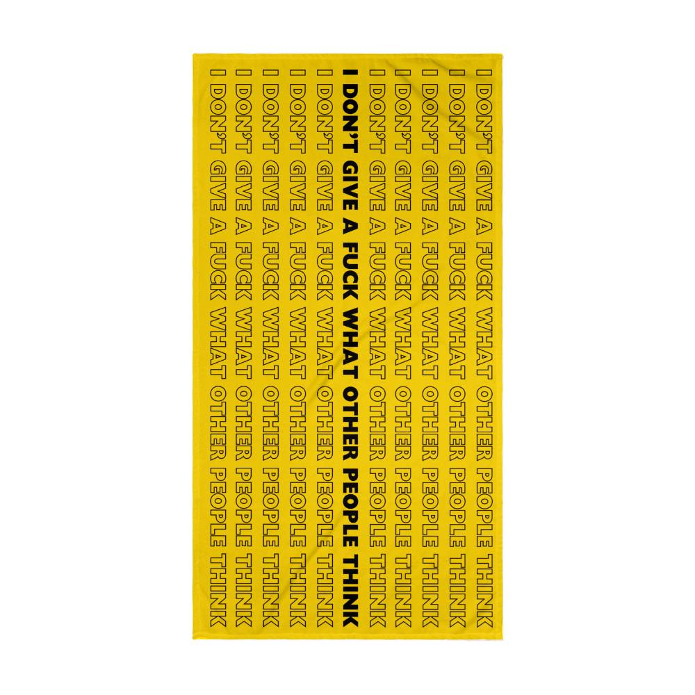 Swear Affirmations Beach Towel, Badass Mental Health Gifts, Self Care Gift, Funny Adult Gift I don't give a f**k towel, Sassy Bold Attitude