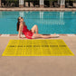 Swear Affirmations Beach Towel, Badass Mental Health Gifts, Self Care Gift, Funny Adult Gift I don't give a f**k towel, Sassy Bold Attitude