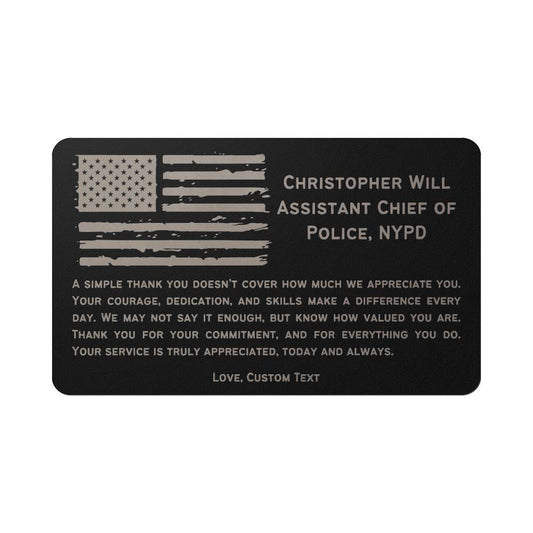 Personalized Police Retirement Gift, Law Enforcement Gifts, Police Officer, Fathers Day Gift, Personalized Fathers Day Gift for Police Man