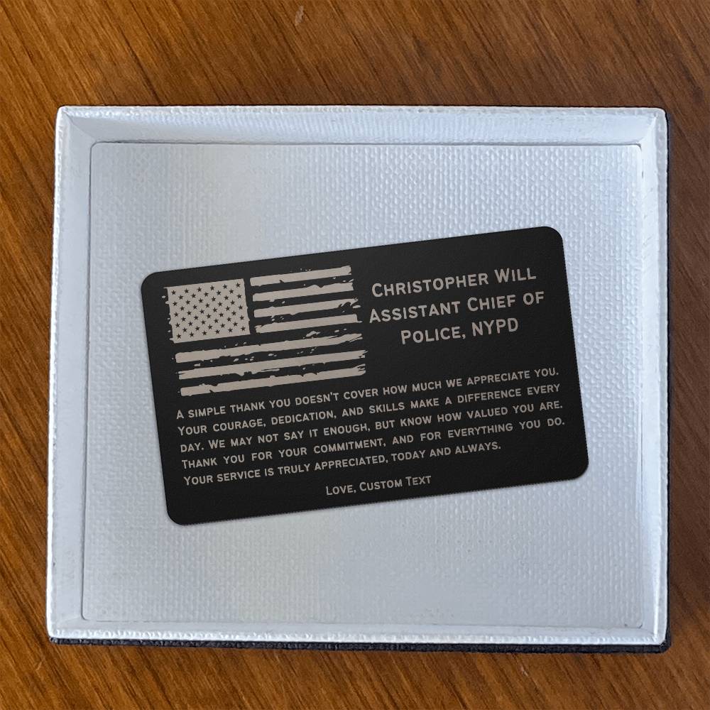 Personalized Police Retirement Gift, Law Enforcement Gifts, Police Officer, Fathers Day Gift, Personalized Fathers Day Gift for Police Man