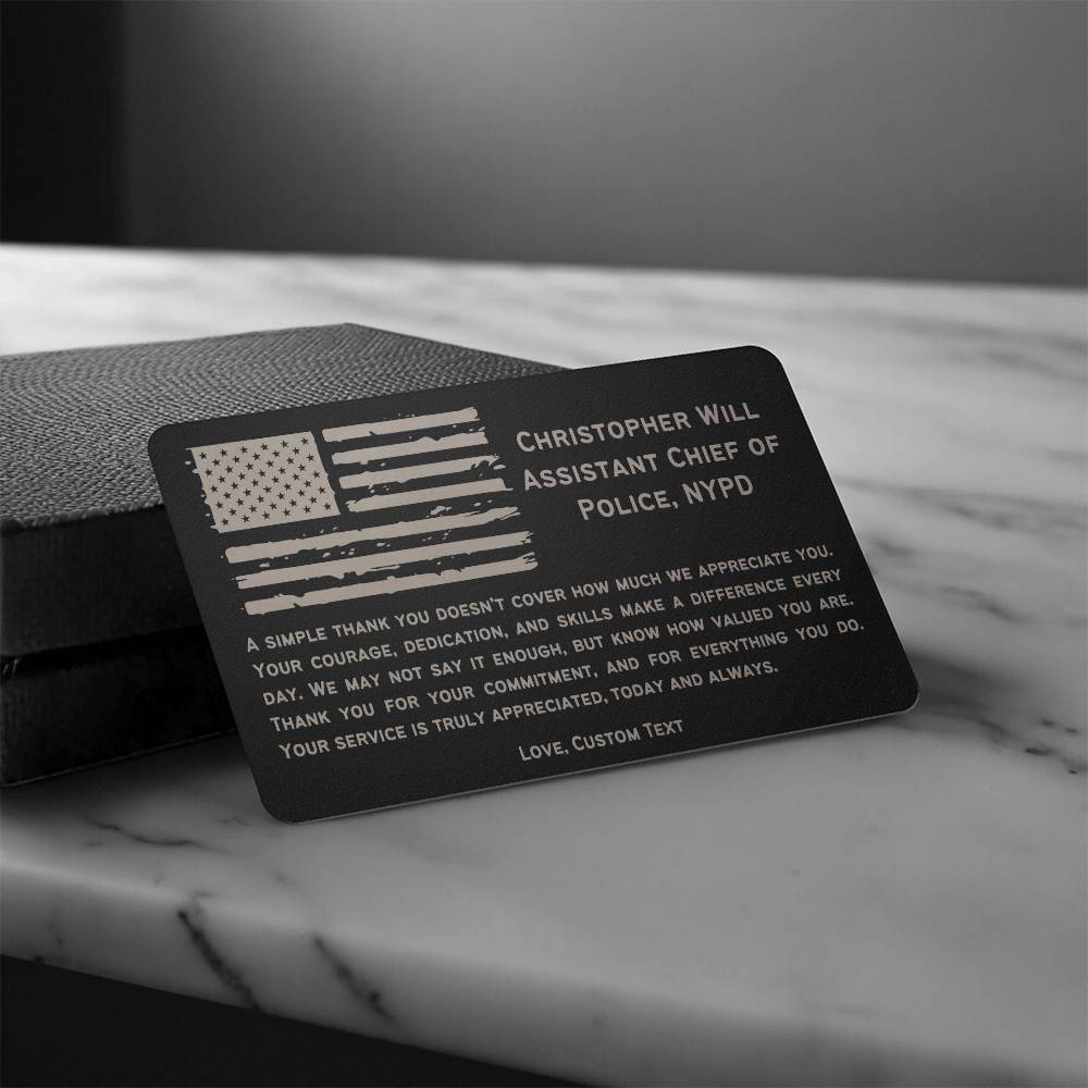 Personalized Police Retirement Gift, Law Enforcement Gifts, Police Officer, Fathers Day Gift, Personalized Fathers Day Gift for Police Man