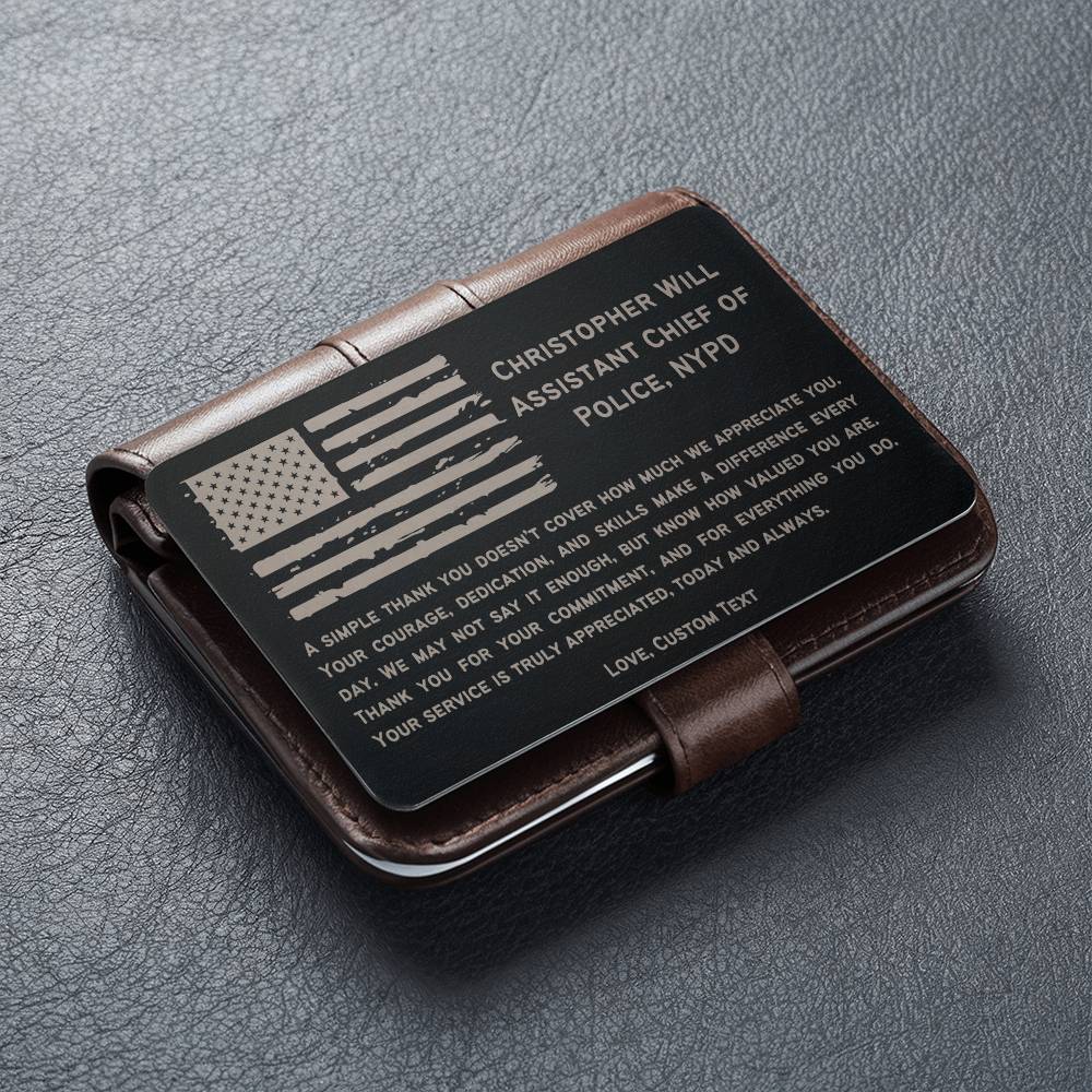 Personalized Police Retirement Gift, Law Enforcement Gifts, Police Officer, Fathers Day Gift, Personalized Fathers Day Gift for Police Man