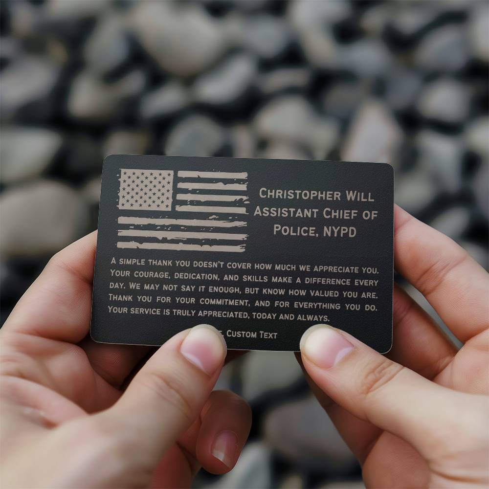 Personalized Police Retirement Gift, Law Enforcement Gifts, Police Officer, Fathers Day Gift, Personalized Fathers Day Gift for Police Man