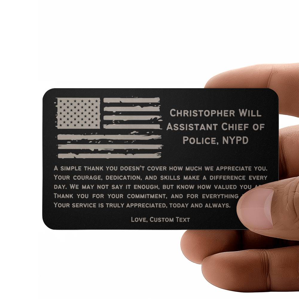 Personalized Police Retirement Gift, Law Enforcement Gifts, Police Officer, Fathers Day Gift, Personalized Fathers Day Gift for Police Man