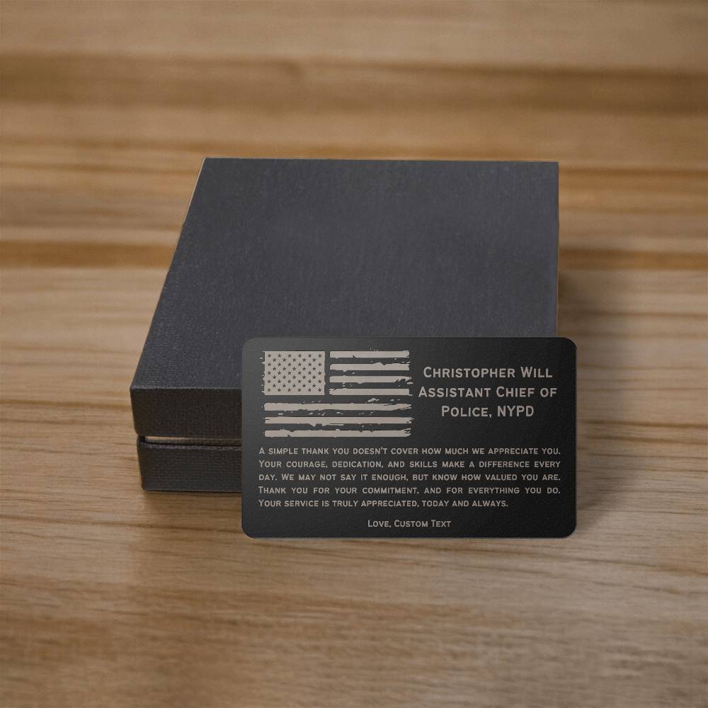 Personalized Police Retirement Gift, Law Enforcement Gifts, Police Officer, Fathers Day Gift, Personalized Fathers Day Gift for Police Man