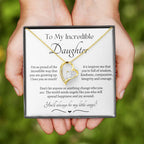 Beautiful Gift for Daughter From Dad My Little Angel, My Little Girl Necklace With Meaningful Message, Gift Box, Gift for Daughter From Mom
