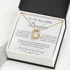 Beautiful Gift for Daughter From Dad My Little Angel, My Little Girl Necklace With Meaningful Message, Gift Box, Gift for Daughter From Mom