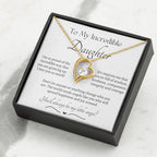 Beautiful Gift for Daughter From Dad My Little Angel, My Little Girl Necklace With Meaningful Message, Gift Box, Gift for Daughter From Mom