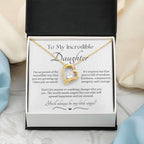 Beautiful Gift for Daughter From Dad My Little Angel, My Little Girl Necklace With Meaningful Message, Gift Box, Gift for Daughter From Mom