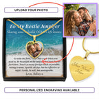 Personalized name photo necklace valuable ocean life lessons motivational inspiration wisdom unstoppable spirit empowering Best Friend Gift