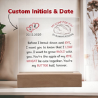 Sourdough Love Anniversary Plaque, Custom Couple Initials Date, Homesteader Homesteading Gifts, Homemaker Bread Baking Gift for Partner