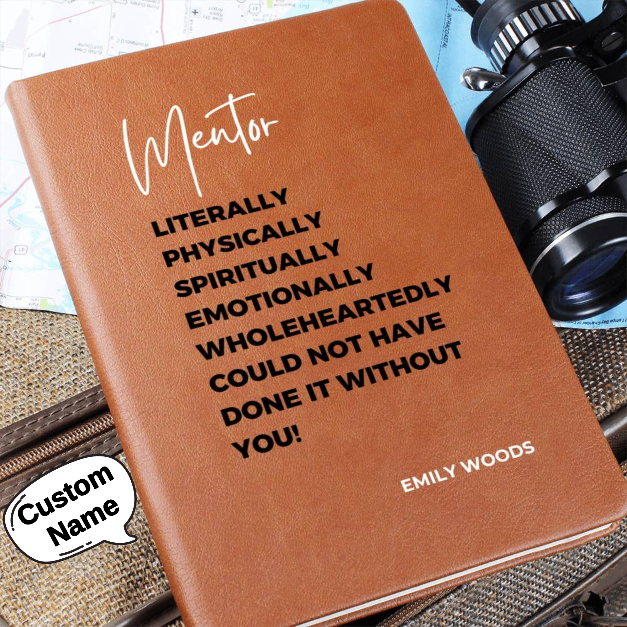 Personalized Mentor Journal, Manager gift, teacher gift, coach gift, speaker gift, social worker gift, Christmas gift for boss, leader gift