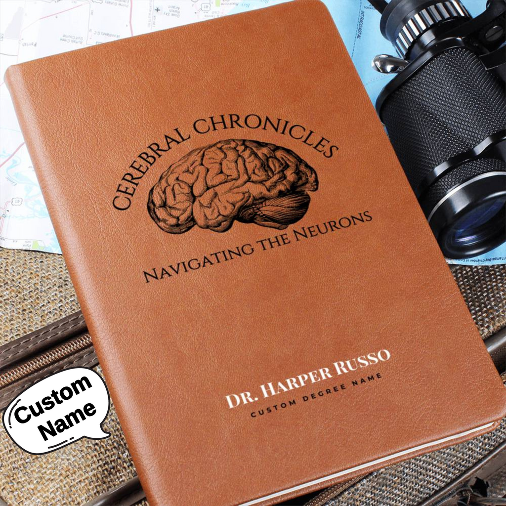 Personalized Neurologist Gift - Custom Journal, Neuro Nurse Gift, Neurology Graduation Gift,  Anatomy Brain Journal, Neuroscience Graduation Gift