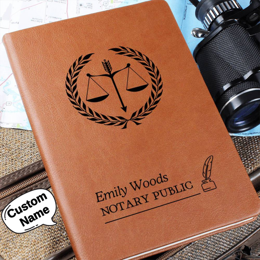 Gift for mobile notary, Loan Signing Agent Journal, Engraved Notary Journal,  Gift for Notary Public, Signing Service Journal, Mobile Notary,