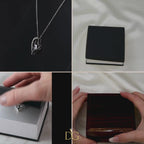 Personalised Roman Numeral Names Message Necklace Gift for Mom, Valentines Day Custom Gift, Mother's Day Gift To my Mom from Son