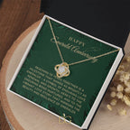 55th Wedding anniversary Gift, Emerald wedding anniversary gift, Wedding Gift, Anniversary milestone gift, Necklace for Wife, for Mom