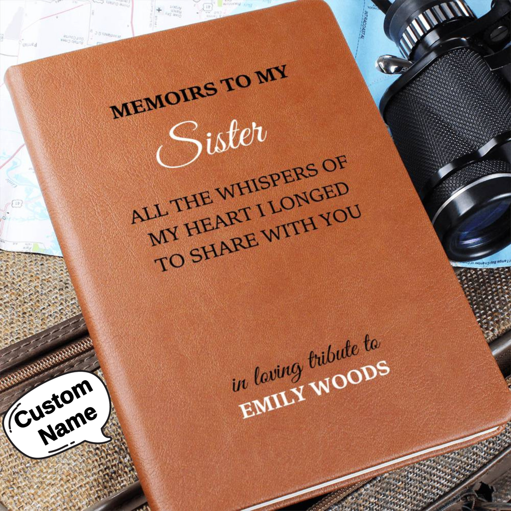 Loss of Sister Gift, Sister Sympathy Gift, Memoirs to My Sister Memorial Journal, Loss of Sister, Sister in Heaven Memorial Grief Journal