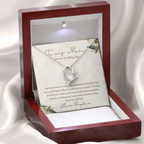 To My Mom On My Wedding Day Personalized Necklace, Mother of the bride Gift/Gift For mom/Wedding Gift for Mom/Bridal Shower Gifts/Mom Gifts