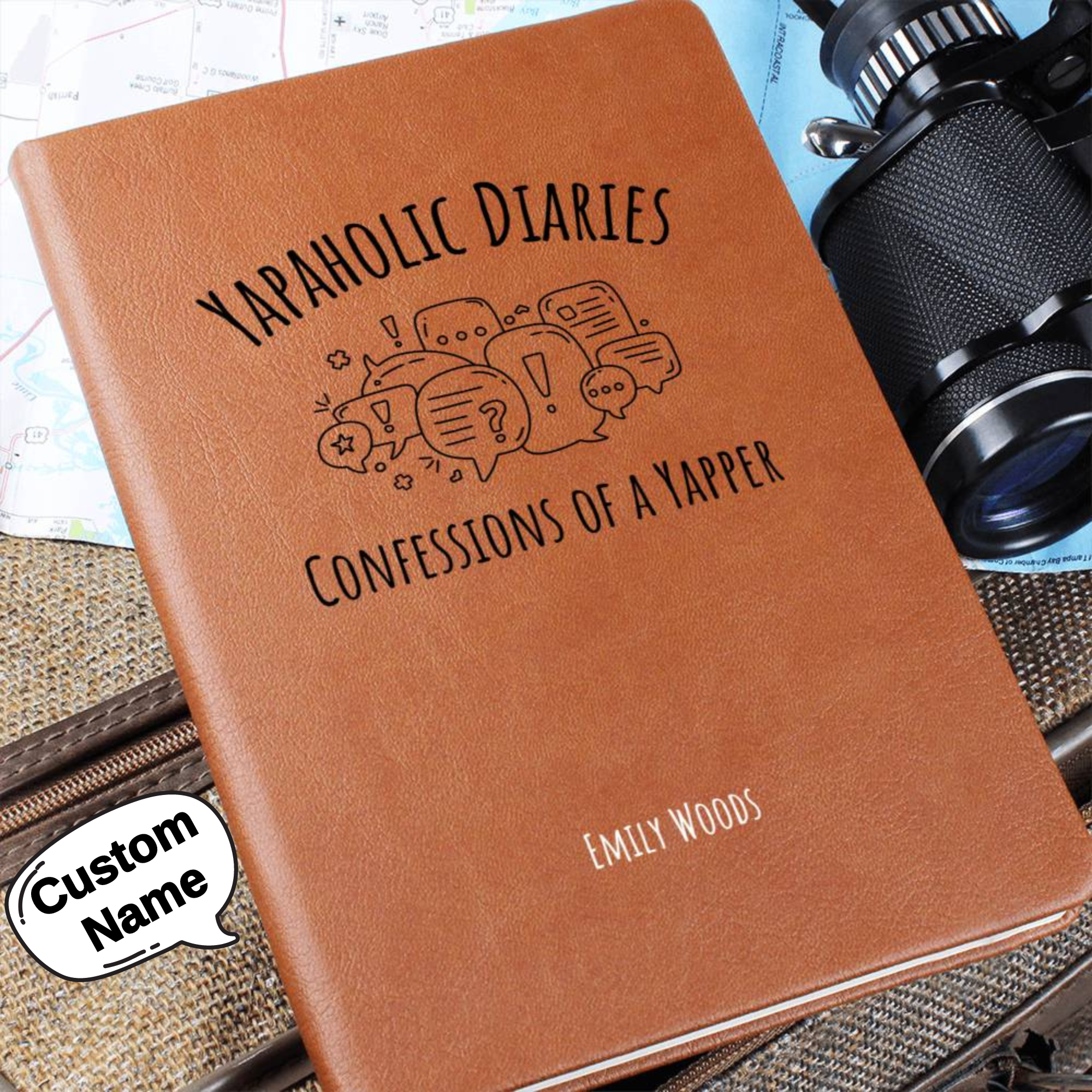 Yapaholic Confessions Professional Yapper Journal Gifts For Her Gift For Friend Sarcastic Meme Tee Funny Y2K Certified Yapper Diary